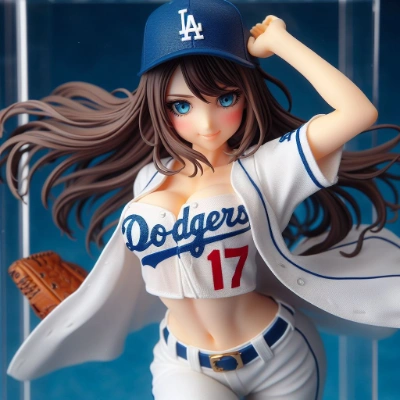 大谷ファンのアメリカンな女の子（フィギュア）