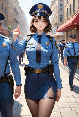 お題：警察（女性警察員）