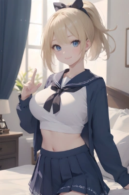 制服着せたよ。