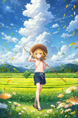 金髪エルフのいる夏(トップレス)