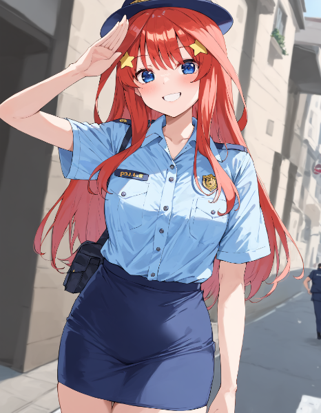 【五等分の花嫁】中野五月　婦警さん