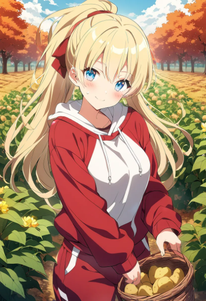 ジャガイモの収穫