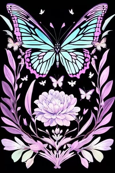 美しい蝶の曼荼羅