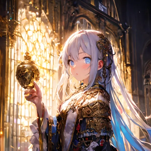 黄金の宝珠と銀髪の聖女