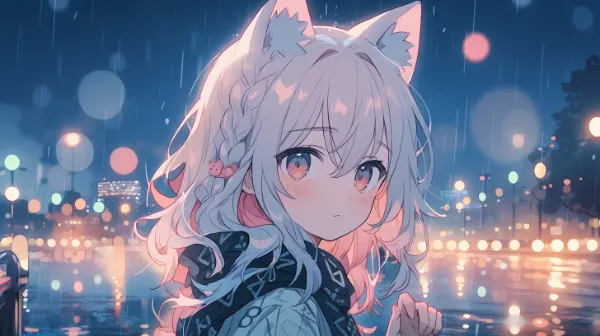 雨夜に佇む猫耳少女の秘密