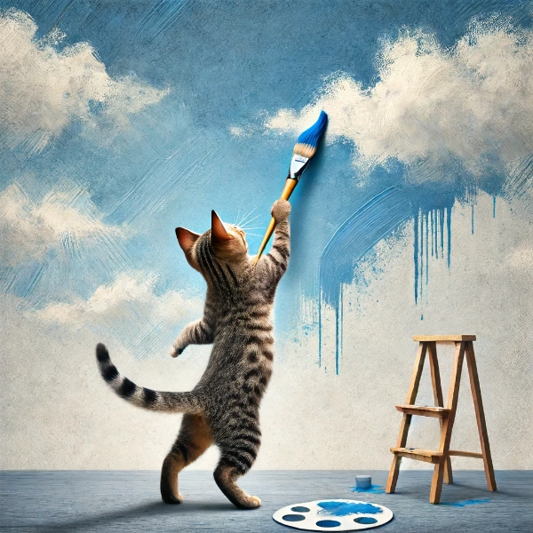 空を塗る猫さん