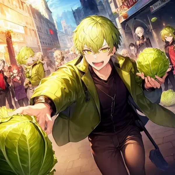 キャベツを持って走る謎のゲーム