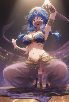 ディルドを入れながら踊って人気を取り戻した踊り子