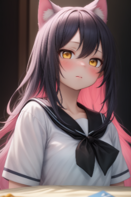 嫌悪な目で見てくるケモ耳ちゃん