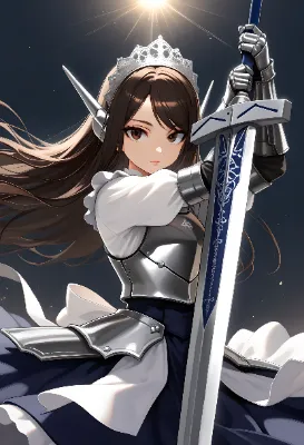 武装メイド長(36)と見習い(16)（剣）