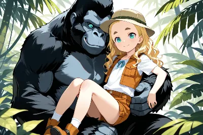ゴリラとおでこちゃん
