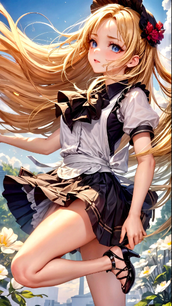 風と空とメイドさん