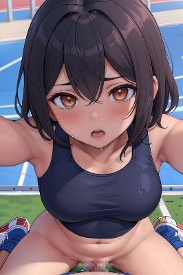 即堕４コマ１　陸上女子　高坂みさき