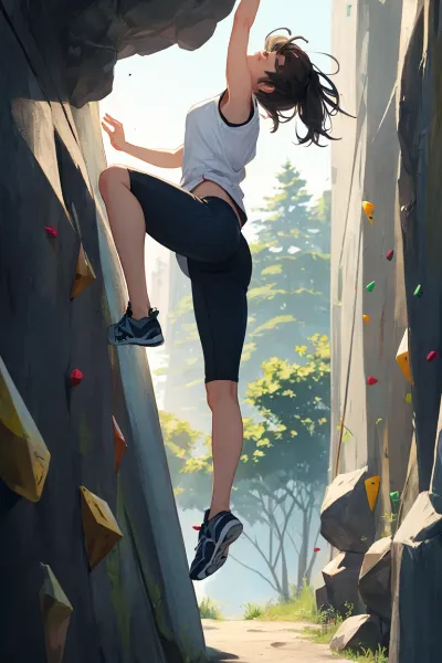 頂上を目指す少女の挑戦