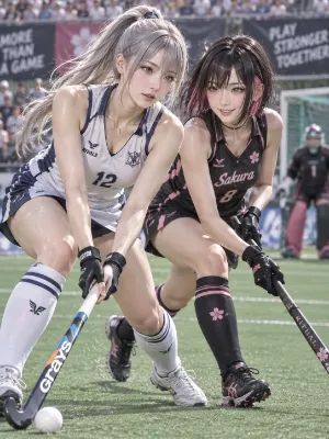 女子　ホッケー選手