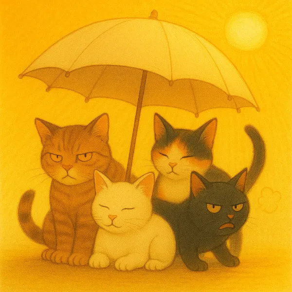 ちょっと狭いにゃ