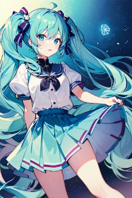 スカートぴらミク