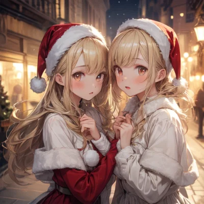 ❄️Twins girls Christmas ❄️