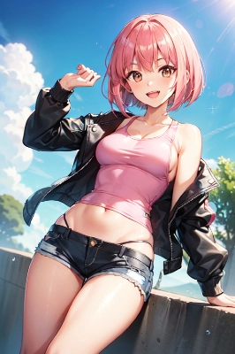 cheerful girl