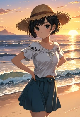 麦わら帽子２
