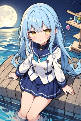 海と少女
