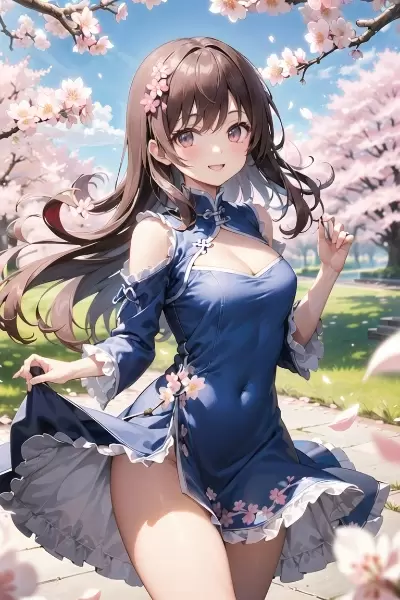 さくらとチャイナドレス