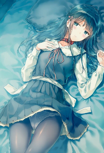 寝そべる清楚ちゃん