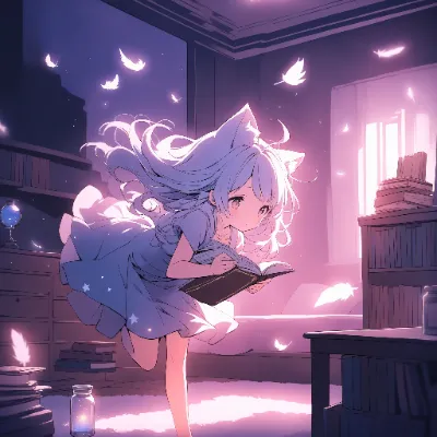 魔法勉強中