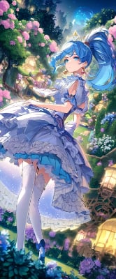 夜のお庭