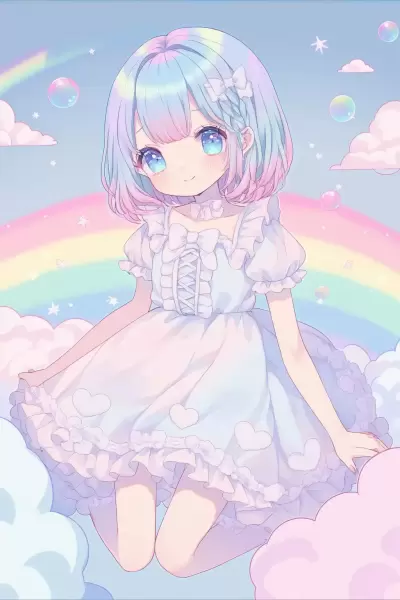 綿飴のような雲