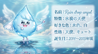 Rain drop angelちゃんの紹介