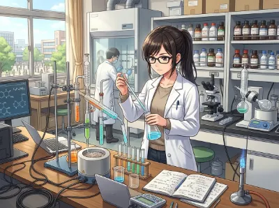 研究室の午後 ～青い夢の分子～