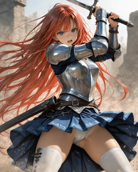 赤髪の女戦士