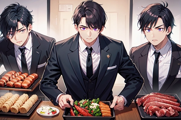 腹が減った、黒髪短髪男性！！（19枚）