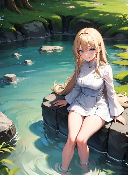 秘湯に来たインスタグラマー