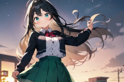 アホ毛の女の子