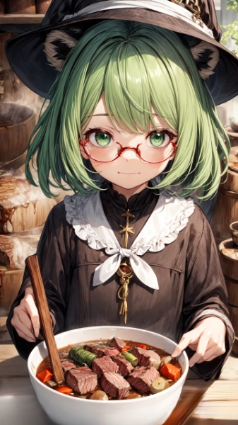 緑髪のお姉さん