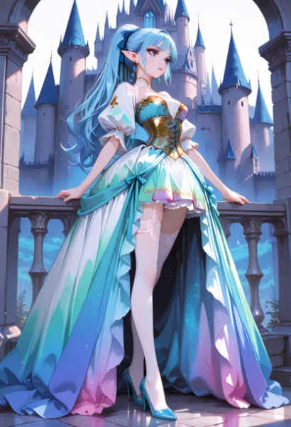 髪の揺らぎが空を撫でて、淡い願いが心に舞う