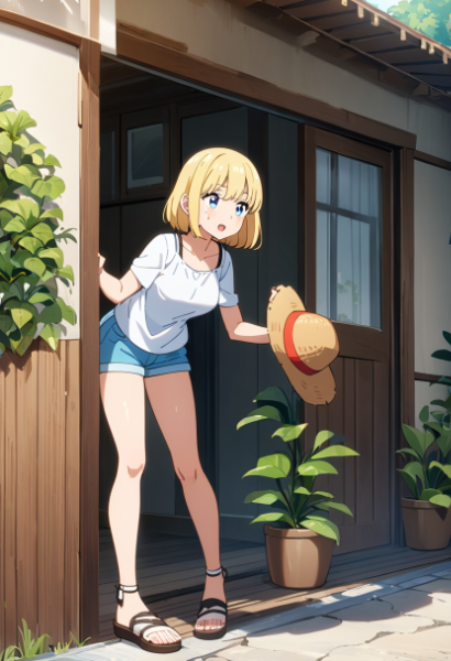 ちゃんと帽子持っていかないとだめだよー