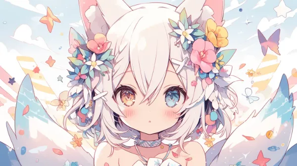 花冠の狐娘と春の約束