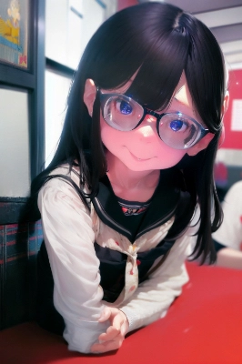 強度近視の子供