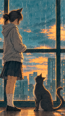 雨の日は君をひとりにしない／スマホ壁紙アーカイブ