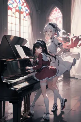 姉妹のいる部屋
