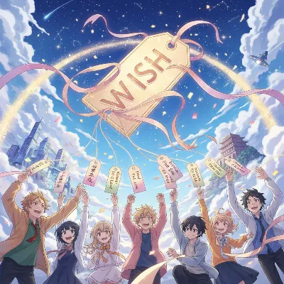 空に舞う願いのタグ