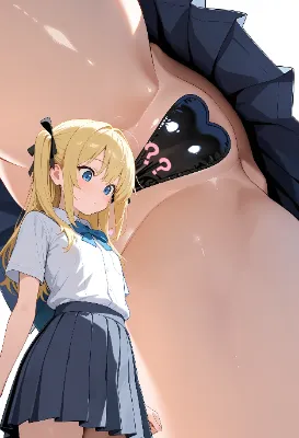 例のアングルと前貼り（ハートの日（8月10日 記念日））