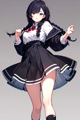 黒色が似合う女の子