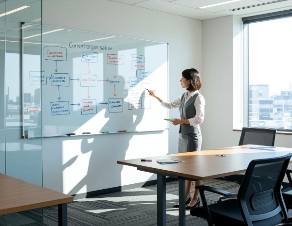 未来を描く指先 — 若きリーダーが組織の骨格を再構築 / The Future at Your Fingertips — Young Leaders Reshape the Organization