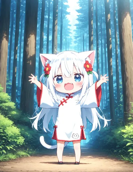 シャロにゃん画風実験