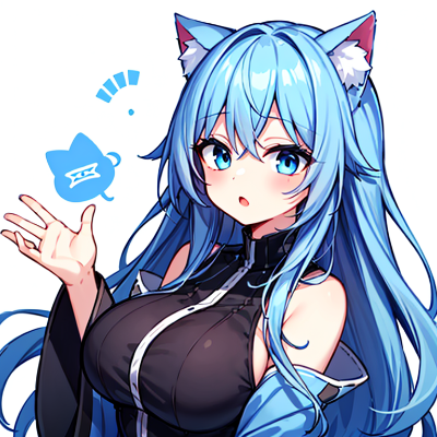萌え袖猫娘