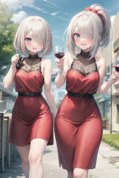 銀髪双子ちゃん